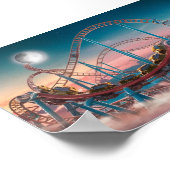 Poster dessous de verre à rouleaux (Coin)