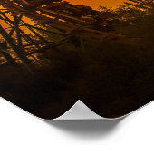 Poster dessous de verre à rouleaux (Coin)