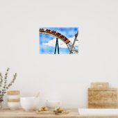 Poster Dessous de verre à rouleaux orange (Cuisine)