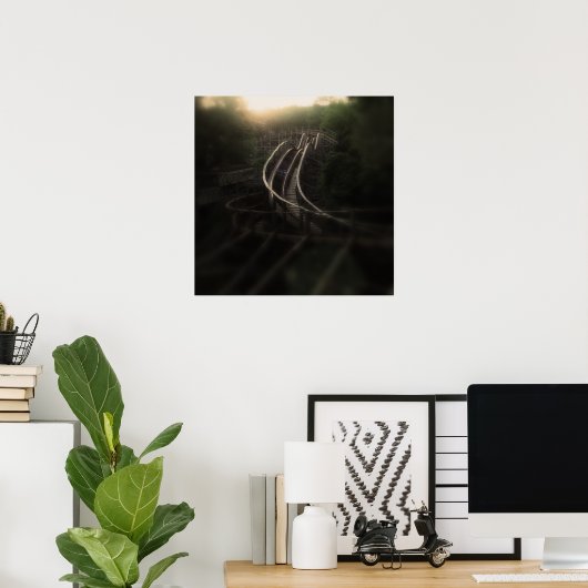 Poster "Dessous de verre de rêve" (Bureau à domicile)