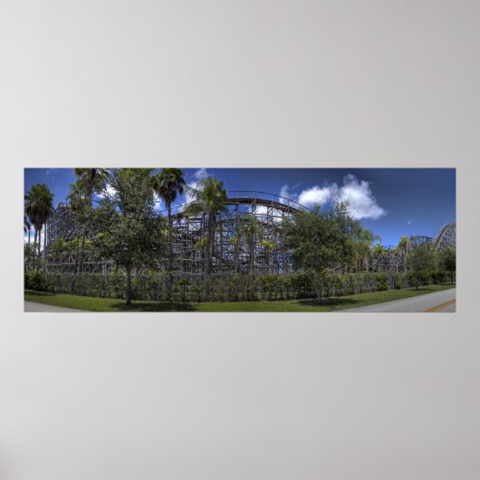 Poster "Dessous de verre en bois tropical" (Devant)