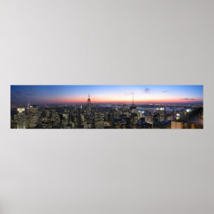 Poster Dessus de NYC de l'image de Panoromaic de roche