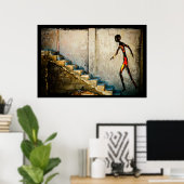 Poster destin se dirige à la maison (Bureau à domicile)