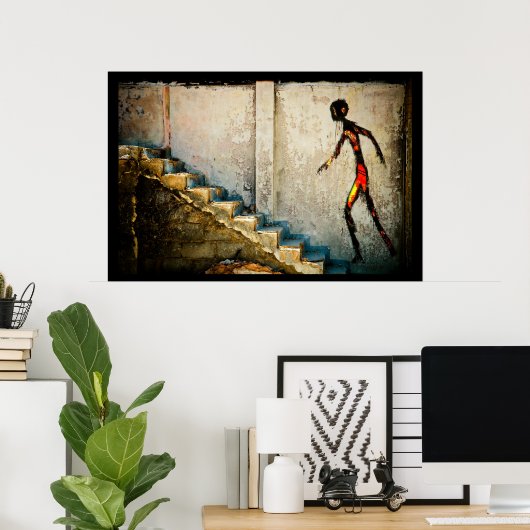 Poster destin se dirige à la maison (Bureau à domicile)