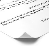 Poster Destination Cupcake mariage menu dessert signe (Coin)