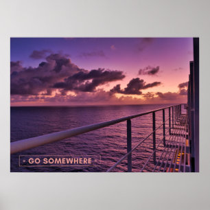 Poster Destination de la croisière