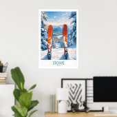 Poster Destination de ski Art 1 (Bureau à domicile)