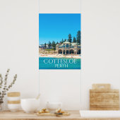 Poster Destination de voyage Perth Australie (Cuisine)