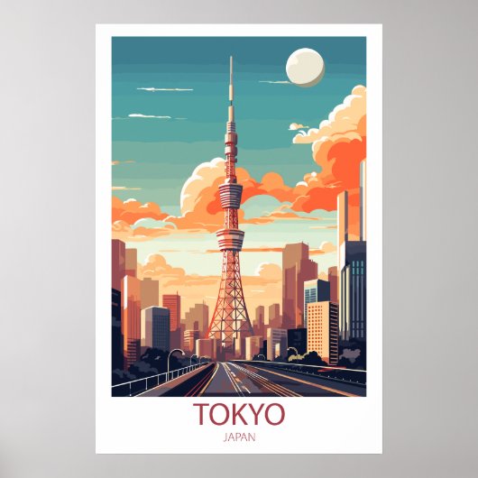 Poster Destination de voyage Tokyo Japon Wall Art (Devant)