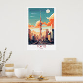 Poster Destination de voyage Tokyo Japon Wall Art (Cuisine)
