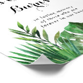 Poster Destination Tropical Green Cette Bougie Brûle Pann (Coin)