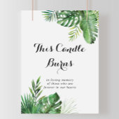 Poster Destination Tropical Vert Cette Bougie Brûle Panne