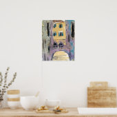 Poster Destinations | Vue sur le pont du canal de Venise (Cuisine)