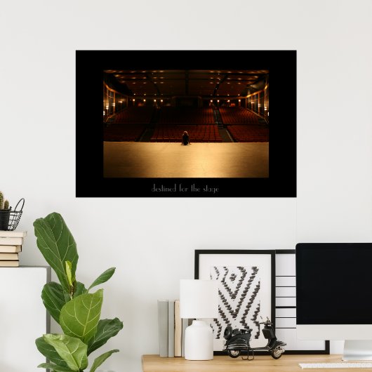 Poster ...destiné à la scène (Bureau à domicile)