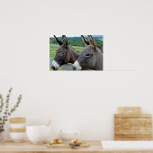 Poster Destinée de l'animal de ferme Mulet Âne (Cuisine)