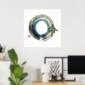 Poster Destinée en Zen, Enso (Bureau à domicile)