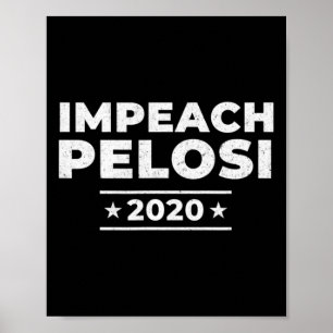 Poster Destituer Nancy Pelosi Pro Trump Sournois Schiff U