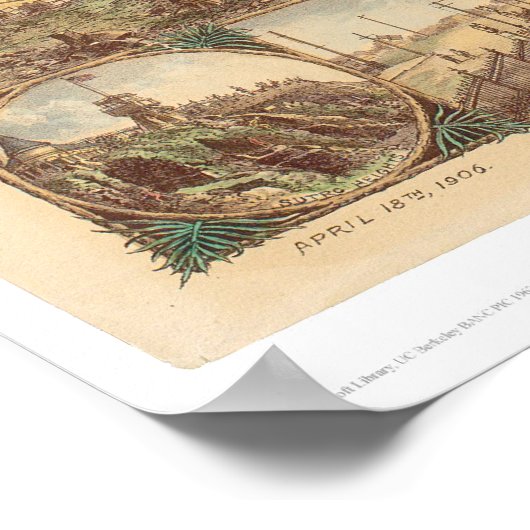 Poster Destruction de San Francisco (0508A) (Coin)