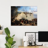 Poster Destruction du temple juif à Jérusalem (Bureau à domicile)