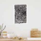 Poster Désunion, dessin à l'encre (Cuisine)