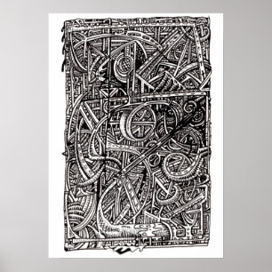 Poster Désunion, dessin à l'encre