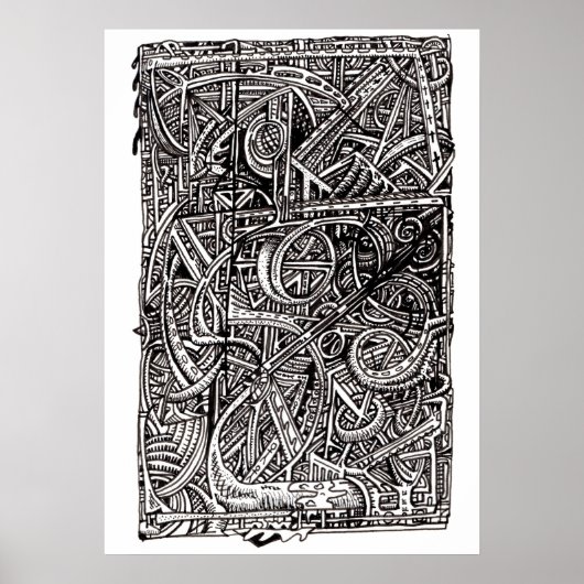 Poster Désunion, dessin à l'encre (Devant)