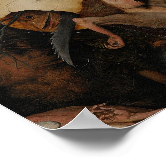 Poster Détail : Chute des anges rebelles par Pieter Brueg (Coin)