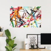 Poster Détail de la danse chromatique 1 (Bureau à domicile)