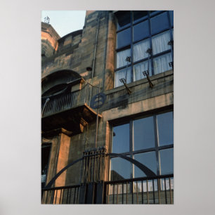 Poster Détail de la ferronnerie du Fa�ade du nord