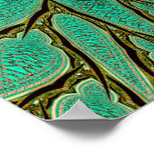 Poster Détail de la feuille fractale (Coin)