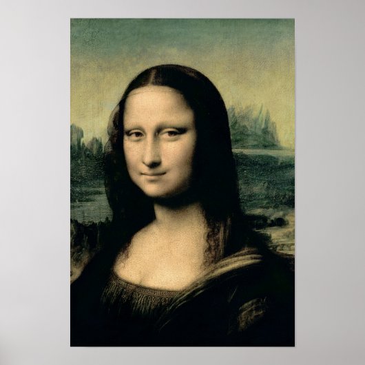 Poster Détail de la Mona Lisa, c.1503-6 (Devant)