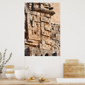 Poster Détail De La Pyramide Magicienne, Yucatan, Mexique (Cuisine)