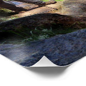 Poster Détail de la randonnée automnale et de l'arc en ci (Coin)