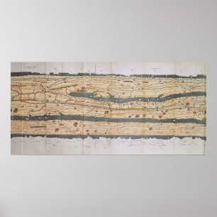 Poster Détail de la table Peutinger