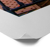 Poster Détail de la tour Eiffel (Coin)