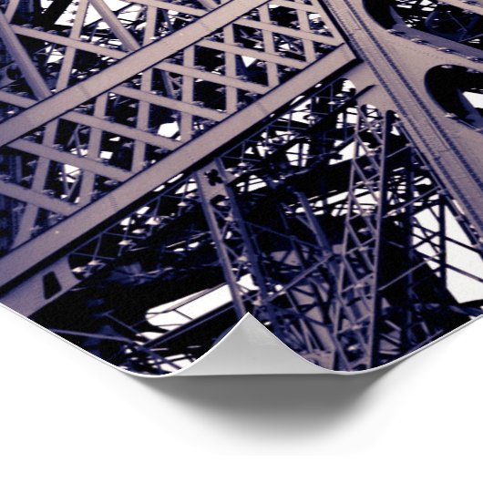 Poster Détail de la tour Eiffel, Paris, France (Coin)