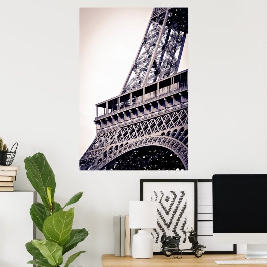Poster Détail de la tour Eiffel, Paris, France (Bureau à domicile)
