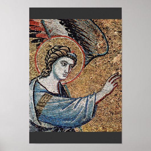Poster Détail De L'Annonciation Par Pietro Cavallini (Devant)