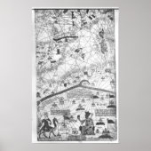 Poster Détail de l'Atlas Catalan, 1375 (Devant)