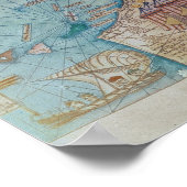 Poster Détail de l'Atlas Catalan, 1375 (Coin)