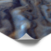 Poster Détail de l'atmosphère de Jupiter Great Red Spot (Coin)