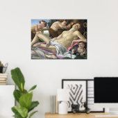 Poster Détail de Mars, Vénus et Mars par Botticelli (Bureau à domicile)