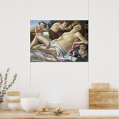 Poster Détail de Mars, Vénus et Mars par Botticelli (Cuisine)