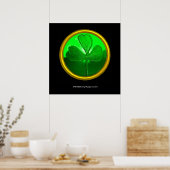 Poster Détail de trèfle de CŒUR CELTIQUE DE SAINT PATRICK (Cuisine)