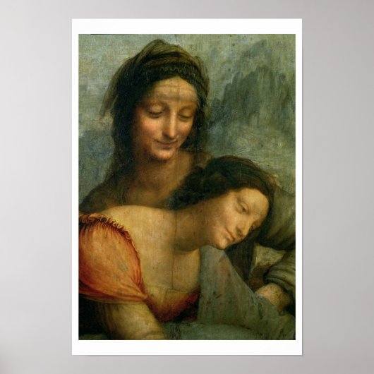 Poster Détail de Virgin et St. Anne from The Virgin (Devant)