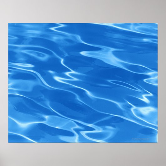 Poster Détail des ondulations d'eau dans la piscine (Devant)