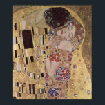 Poster Détail du baiser - Gustav Klimt<br><div class="desc">Célèbre tableau romantique de Gustav Klimt. Le Kiss est un beau chef-d'oeuvre pour les amateurs de grands arts. C'est un détail merveilleux de cette peinture classique.</div>