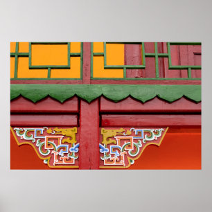 Poster Détail du bâtiment du monastère