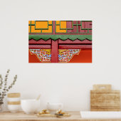Poster Détail du bâtiment du monastère (Cuisine)
