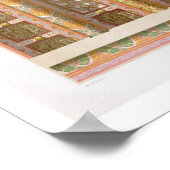 Poster Détail du grand plafond de la Mosquée d'El- (Coin)